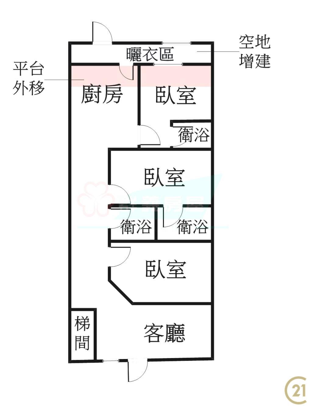 (217)民族路孝親一樓三房