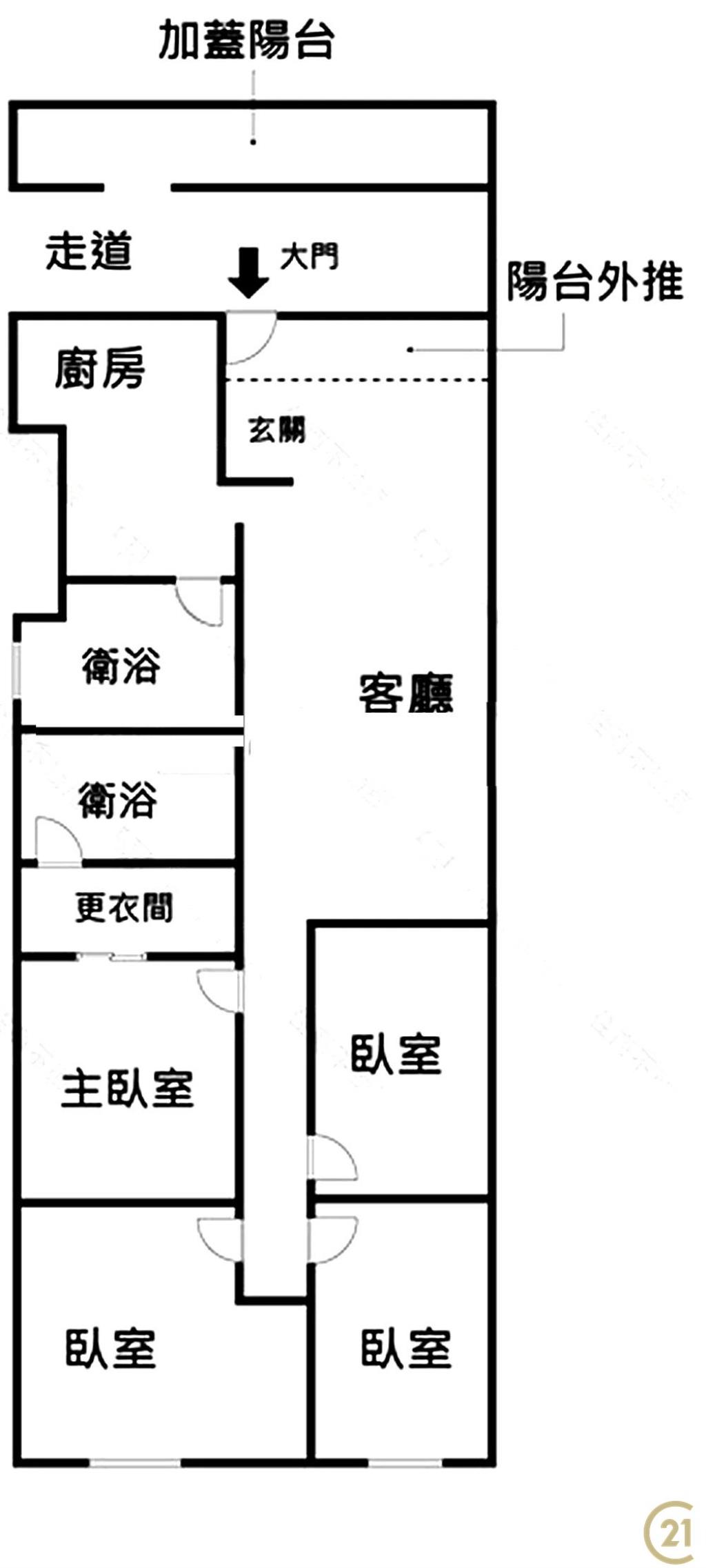 (056)四號公園電梯華廈美裝4房