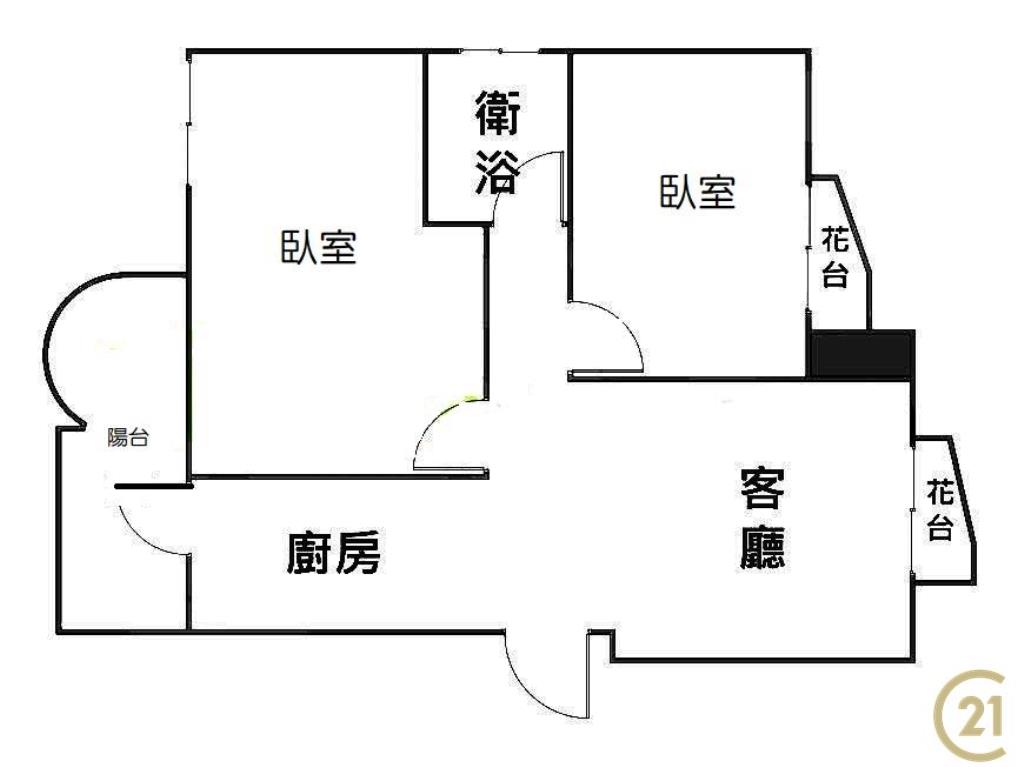 (114)三重雙捷運站美妝邊間2房車