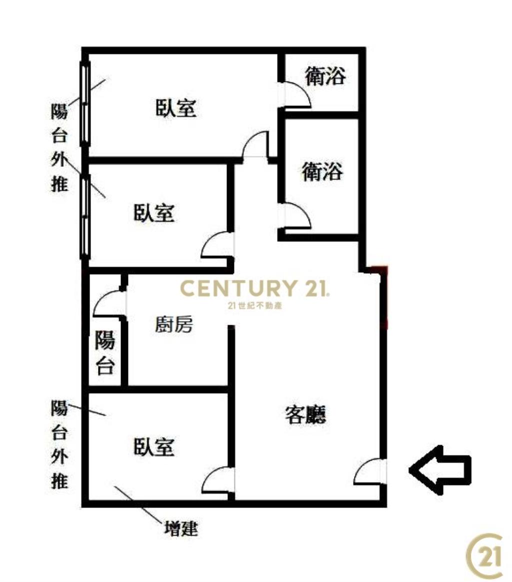 (281)通化電梯3房