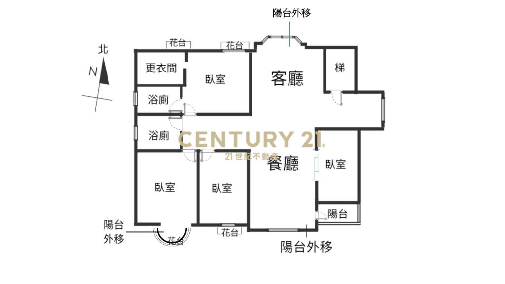 芳鄰一層一戶大四房帶坡平車