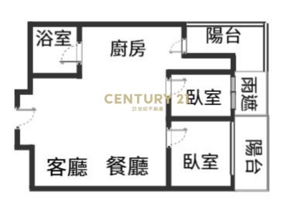 精華地段年輕高樓景熱門兩房車