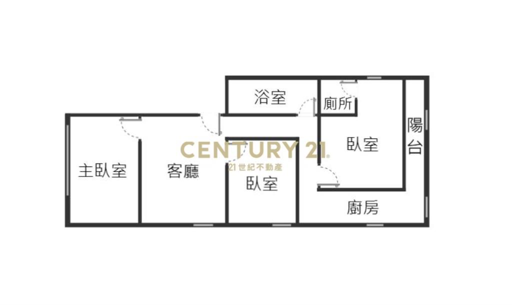 中壢火車站A23電梯大3房