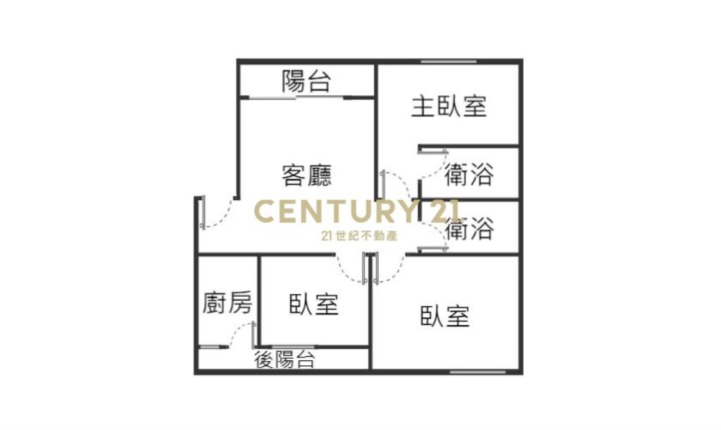 中原商圈整新三房美寓