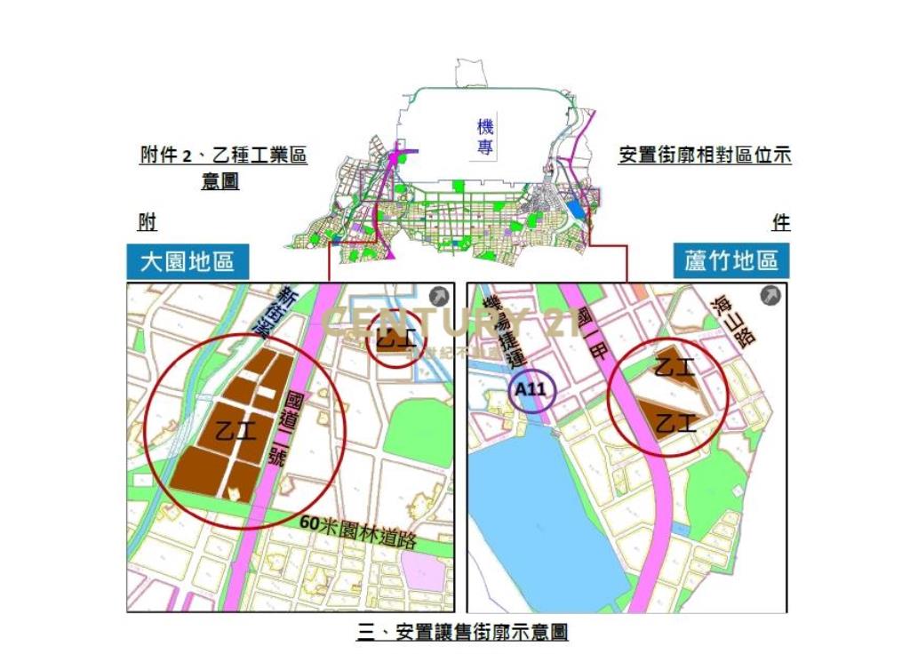 專約大園航空城乙種工業區安置讓售