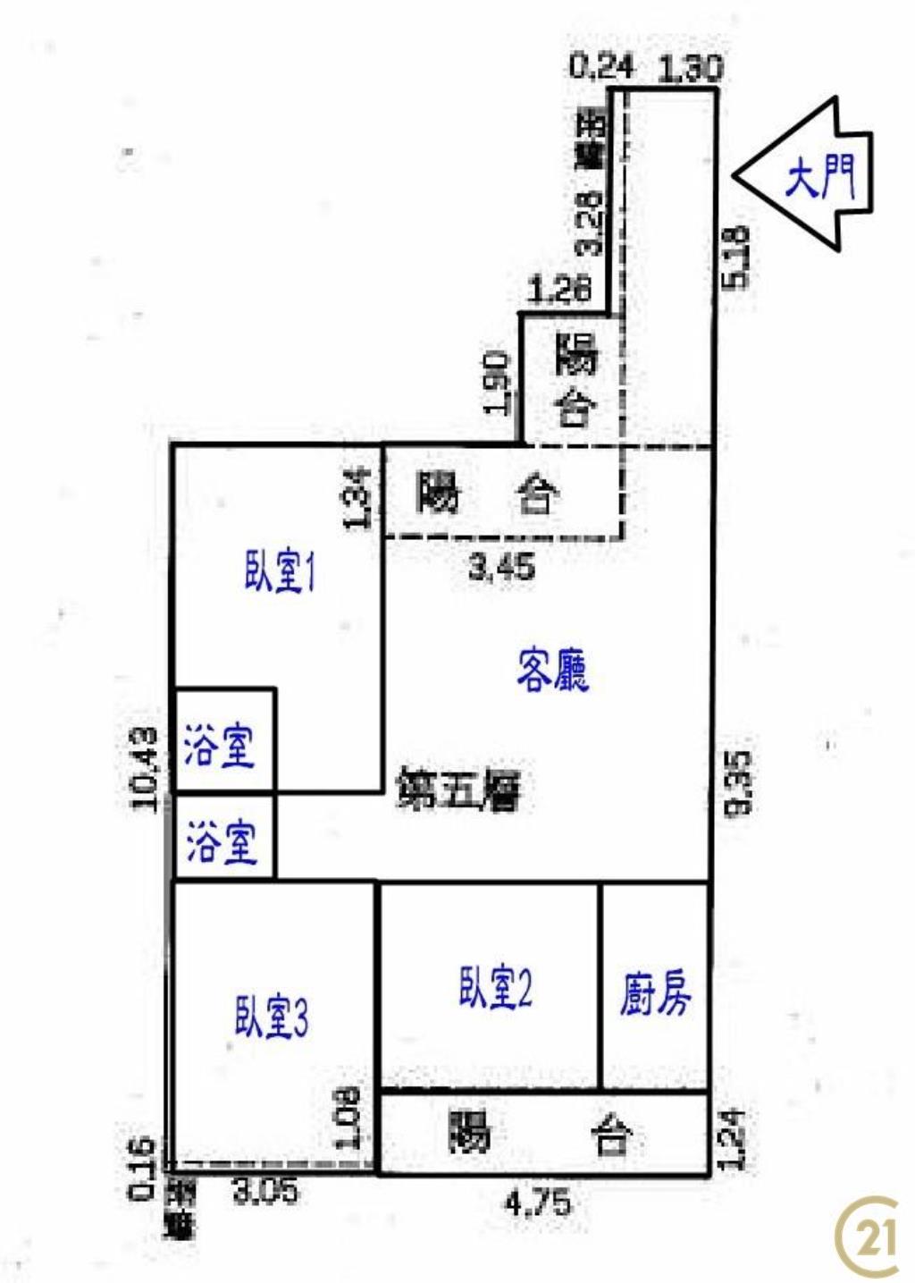 忠福新整電梯美三房