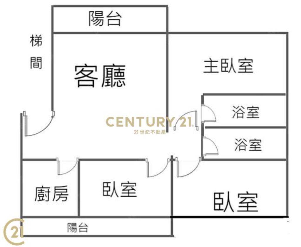 中原商圈3房美寓