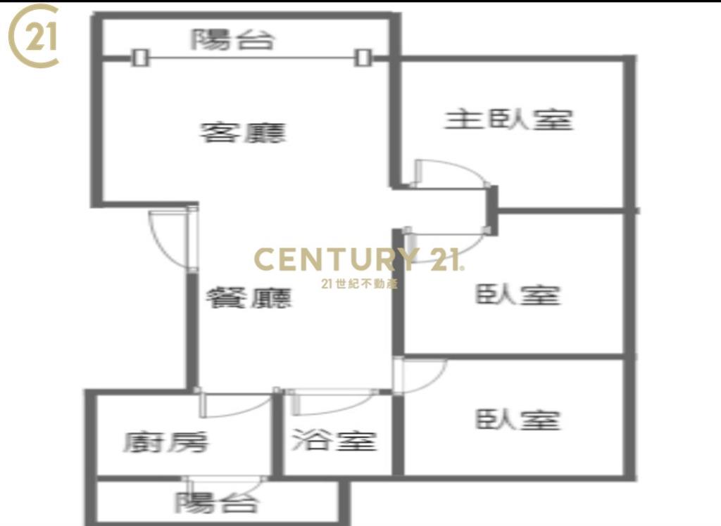 中原低樓層大三房公寓