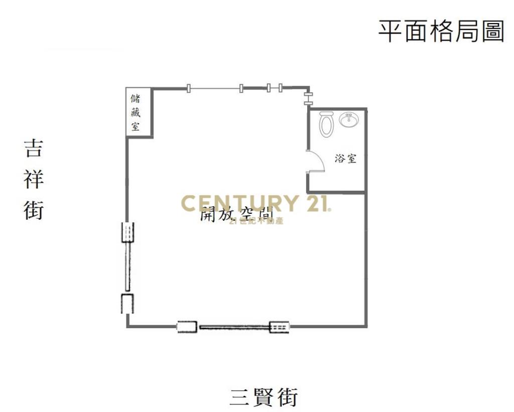 重陽橋燙金三角窗店面+雙車位