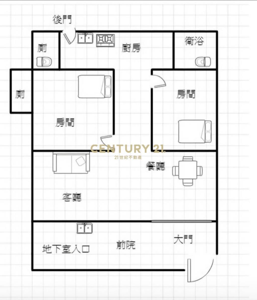 中壢SOGO~2+1房一樓公寓