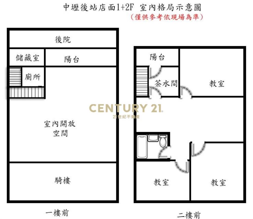 中壢後站1+2F黃金店面