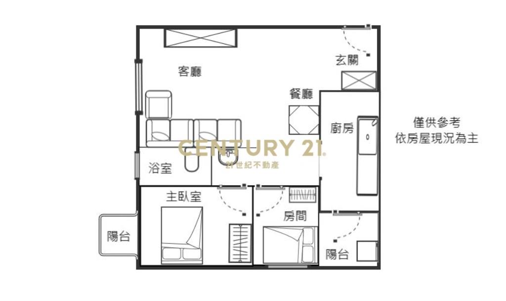 南勢重劃區溫馨美2房