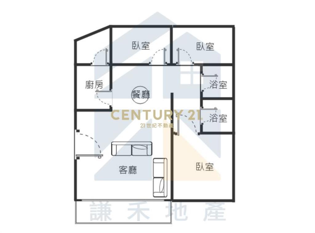 一卡皮箱入住楊梅稀有整新三房車