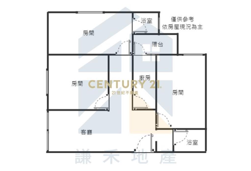 梅獅商圈甜蜜新家三房