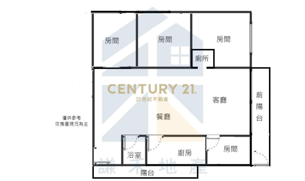 龍岡國小電梯邊間3+1房