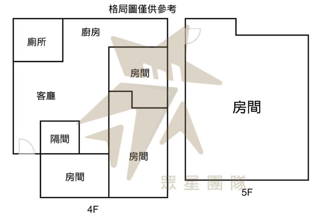 平鎮家樂福精美4+5樓5房美寓