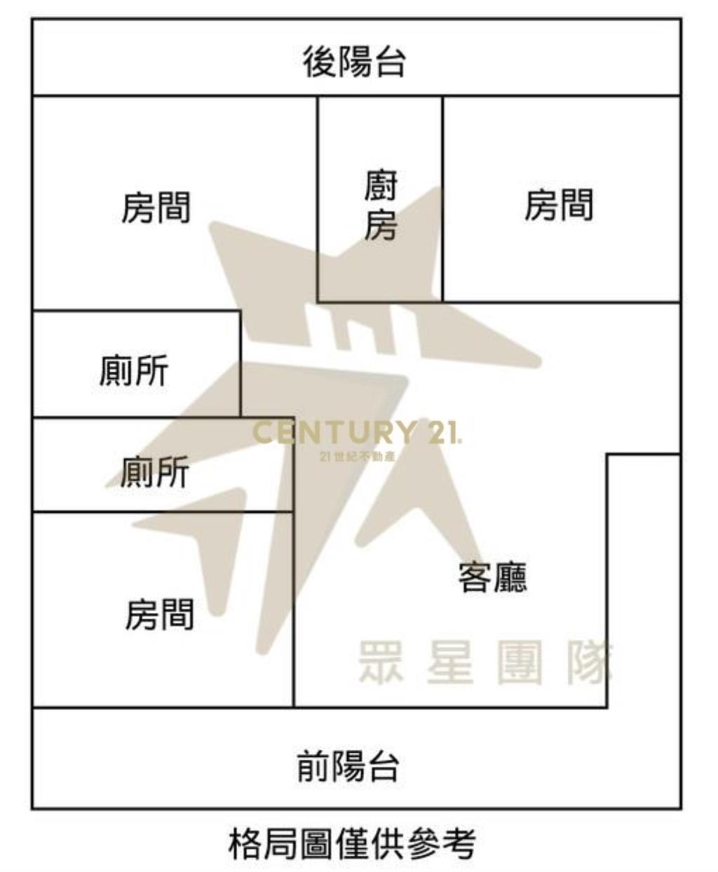 近青埔整新一樓3房車