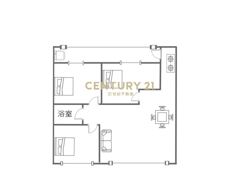 龍潭靜巷三房公寓