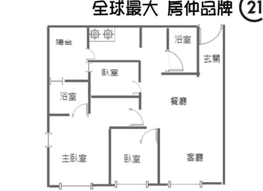 ㊝捷運世界花園三房車