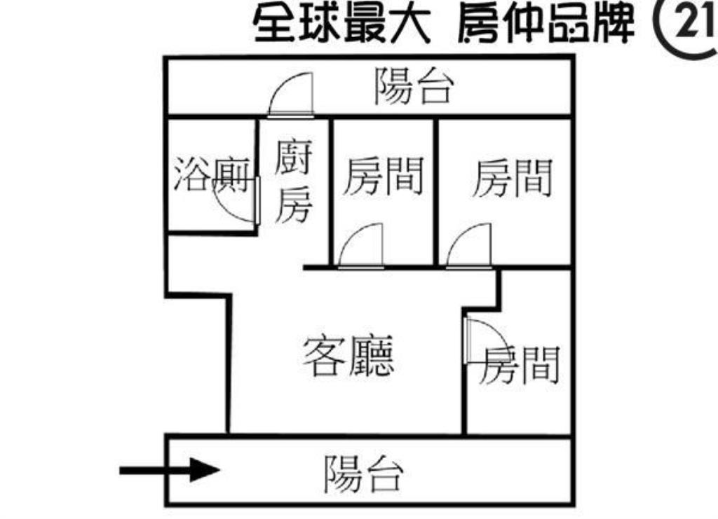 ㊝邊間四角厝美寓