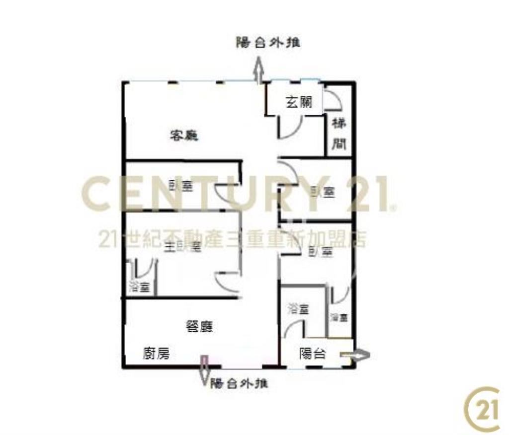 雙捷運三重站漂亮4房3衛公寓2樓