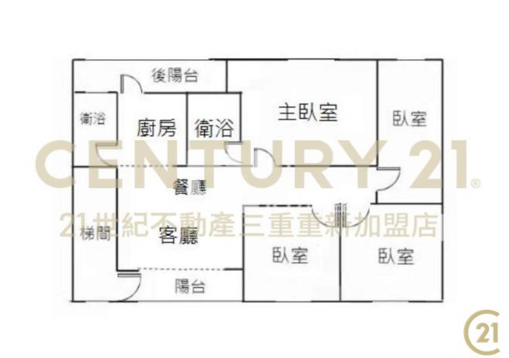 長安邊間靜巷3樓採光方正4房雙陽台