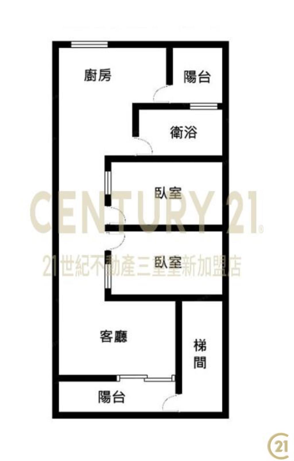 菜寮站光明市場漂亮2房前後陽台