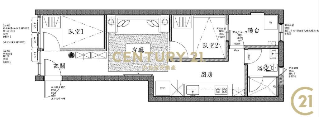 捷運台北橋站正義2房2樓美寓