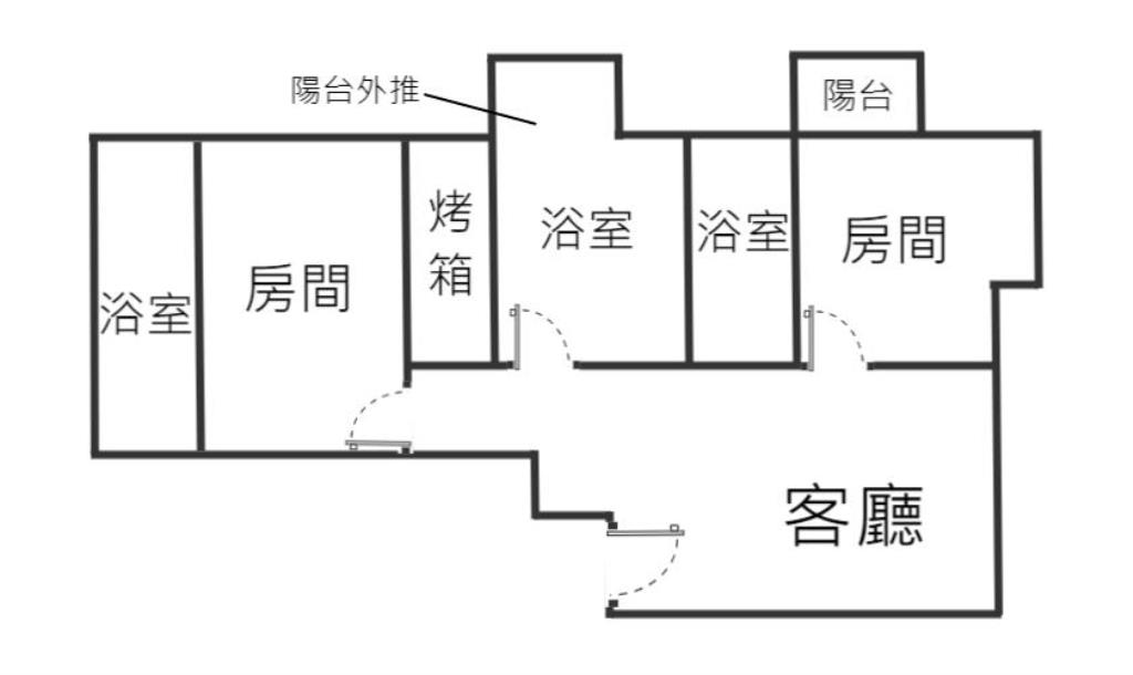 JA079凱二高樓景觀兩房