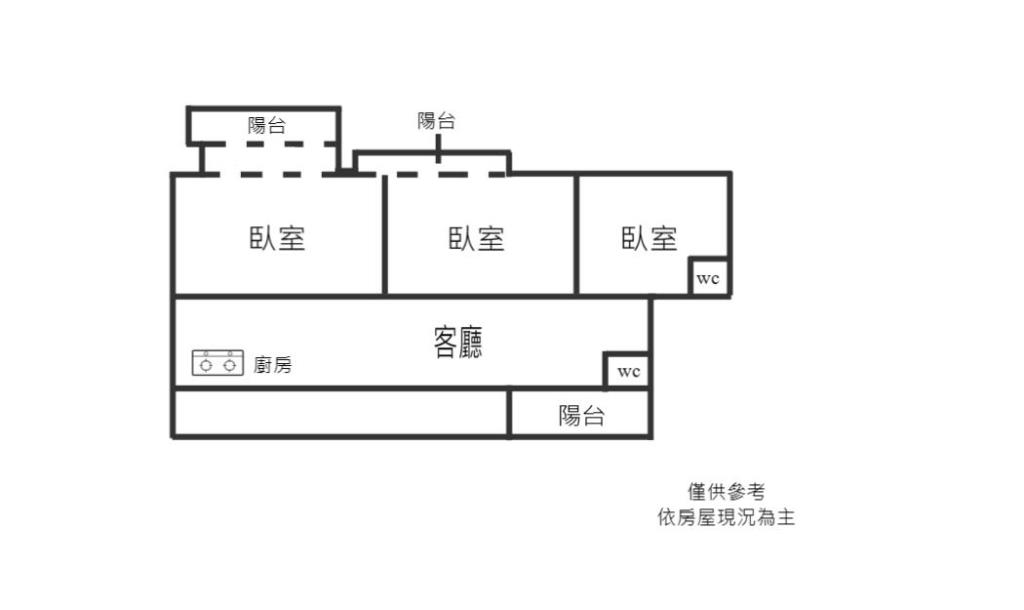 JA353法吉歐里邊間3房車位露台住家A