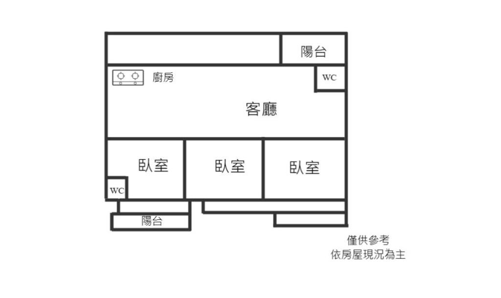 JA354法吉歐里邊間3房車位露台住家B