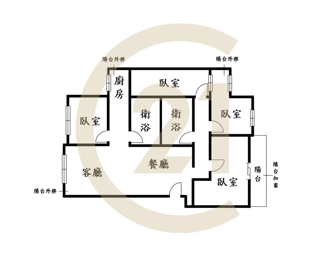 興大商圈4房平車