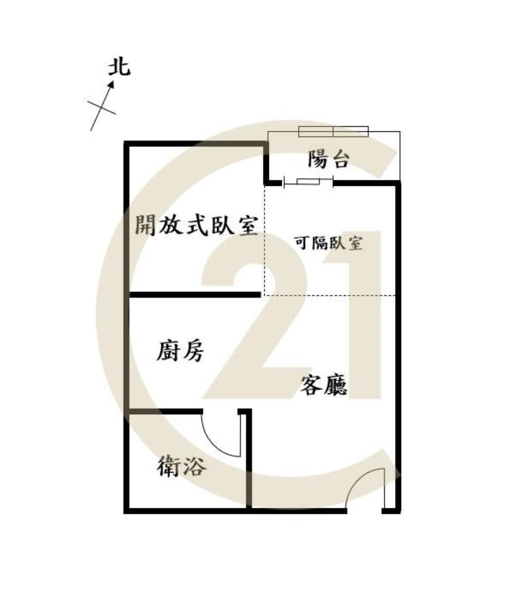 漢口商圈1+1房平車