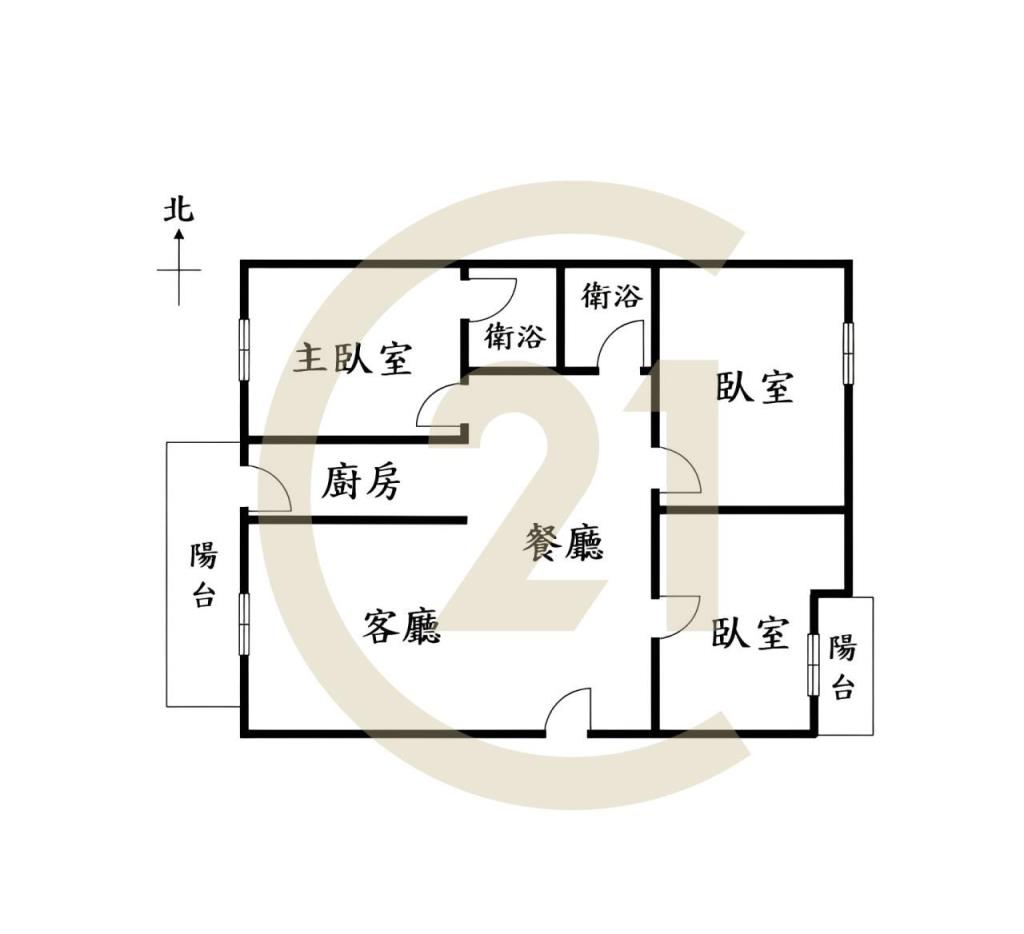 工學商圈 廣三大帝國三房+車位