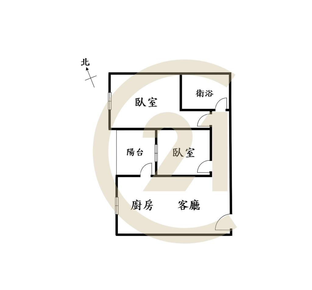 捷運藍線2房車位樹梢戶