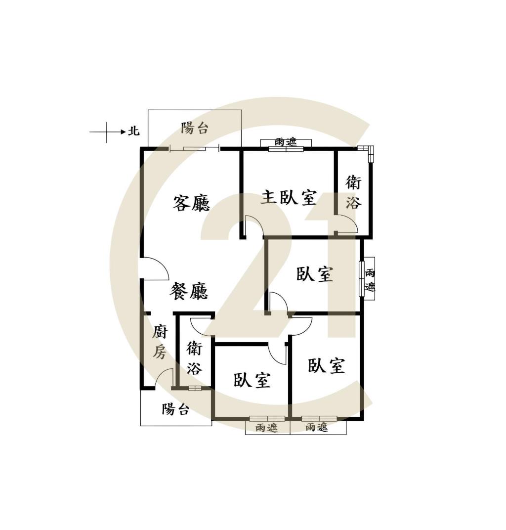 烏日旭光國小4房平車