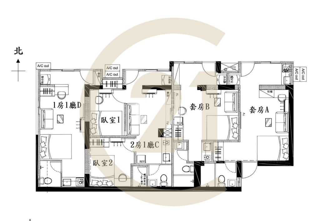 美村商圈5%高投報滿租2房+3套房