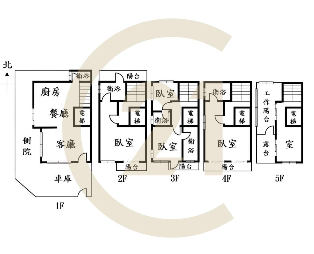 八期秀泰角間大面寬朝南電梯別墅