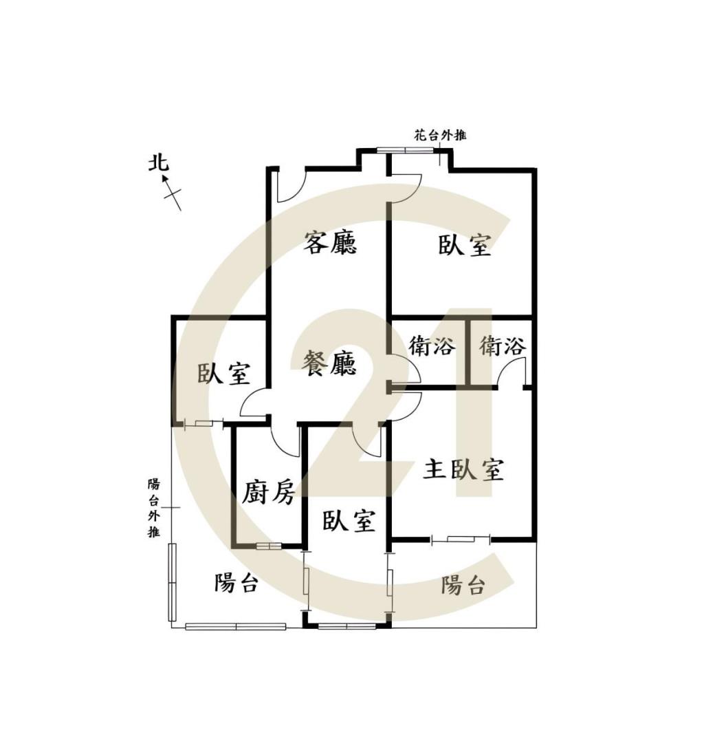 國產進化大樓全新整理低總價4房