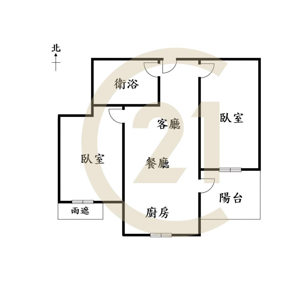 七期博克萊2房車位高樓層視野戶