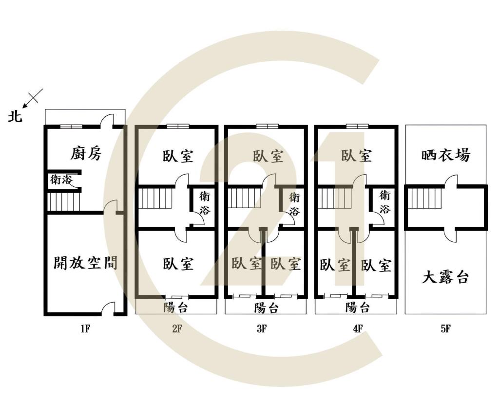 中央公園大面寬雙車透天(學套)