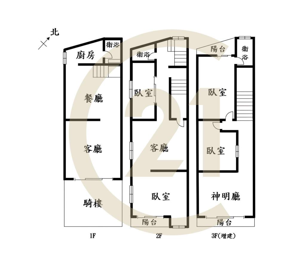 萬和國中邊間3樓美透天