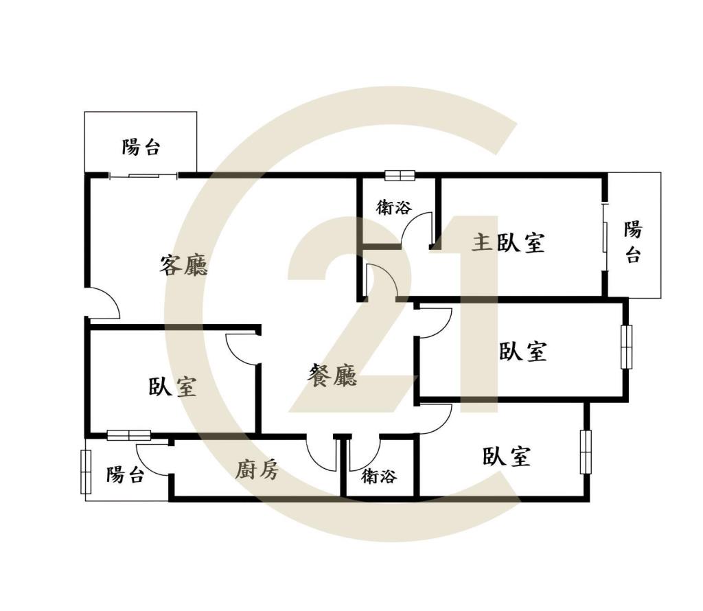 新平樹孝商圈4房華廈