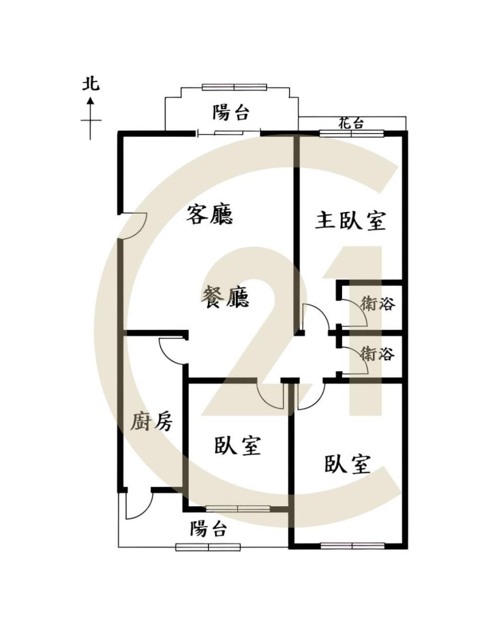 北屯捷運宅低總價大三房