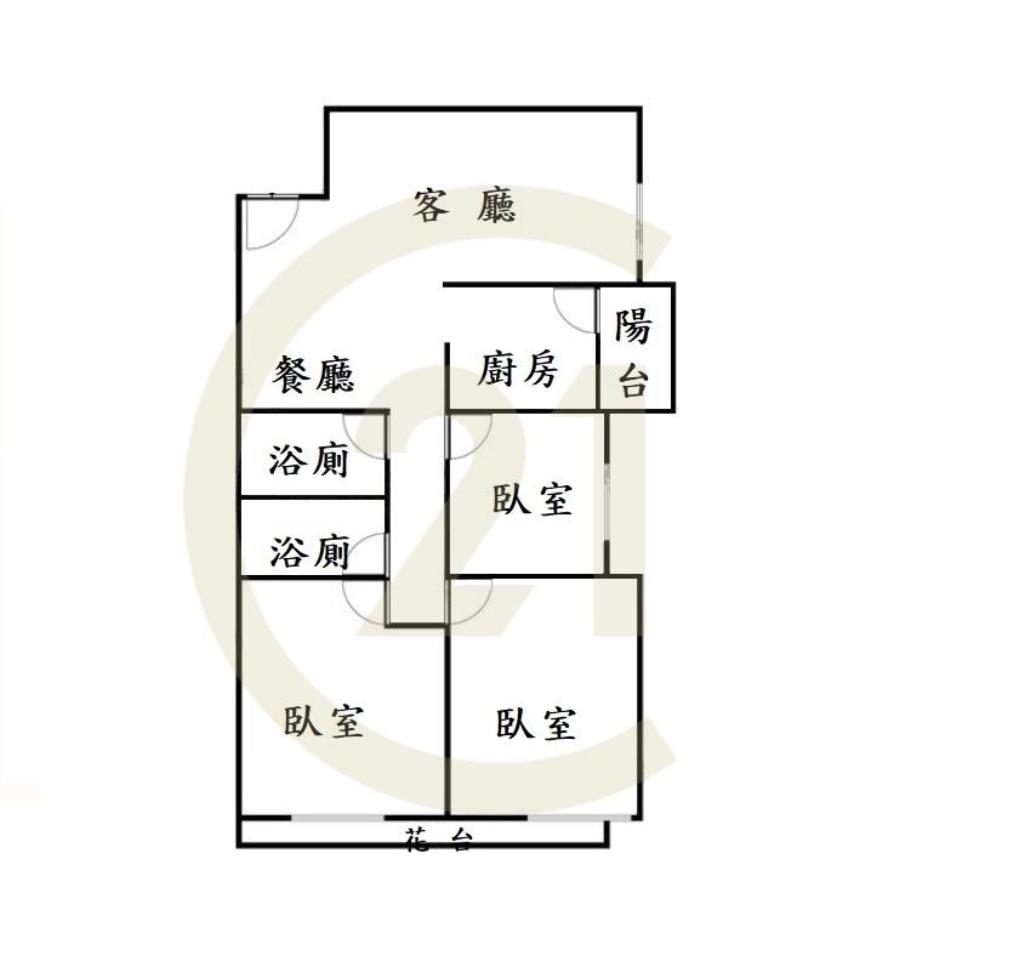 14期水湳中央公園3房平車