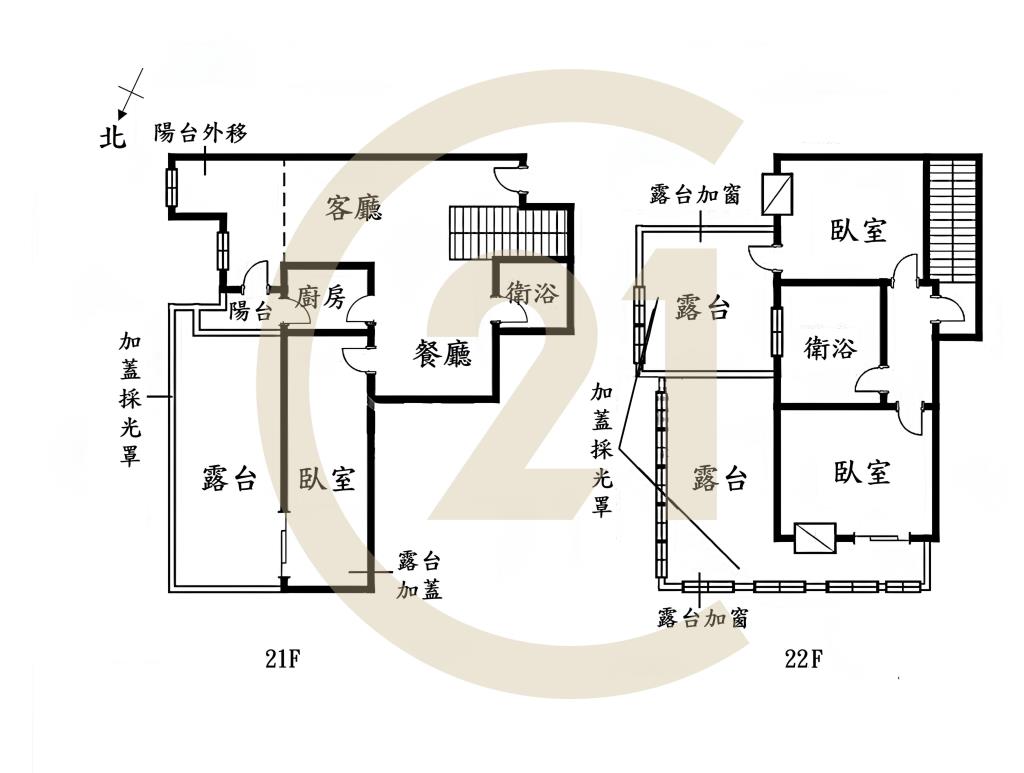 興大國圖館樓中樓三房雙車視野戶