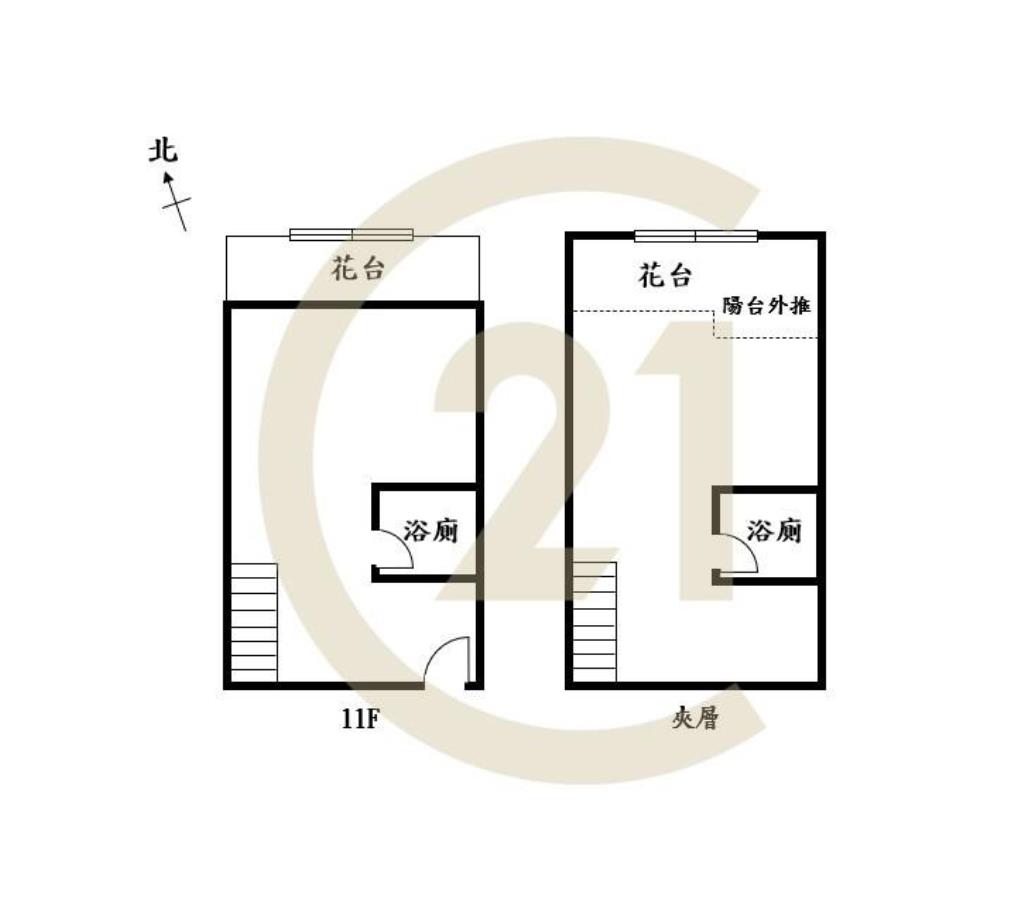 中華路夜市稀有美屋樓中樓