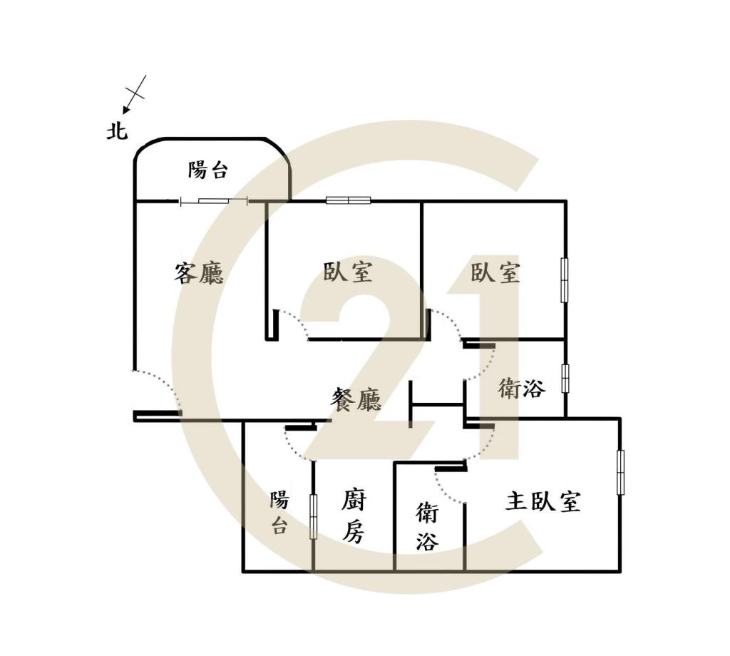 工學大慶雙商圈大三房景觀戶