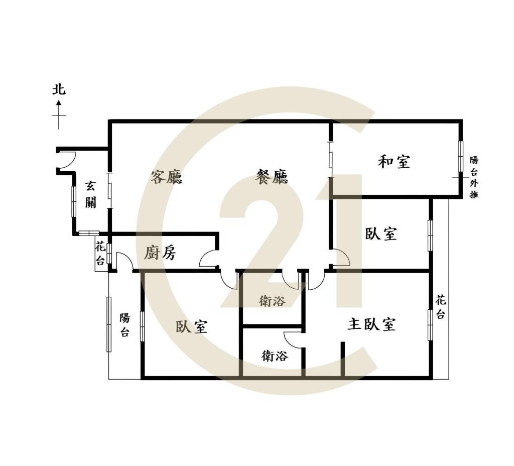 五期東興商圈超美大4房+車位