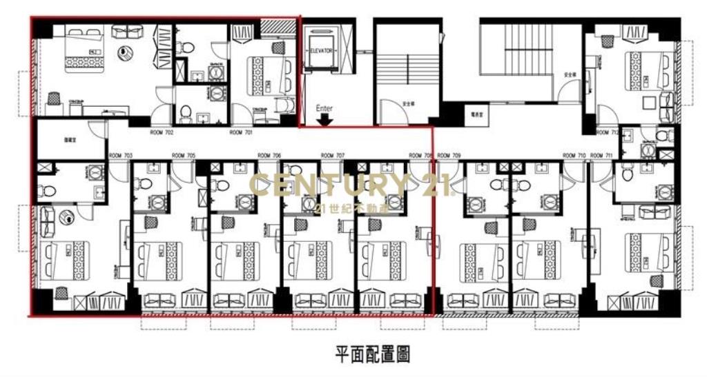 一中親親戲院電梯收租7套近6%